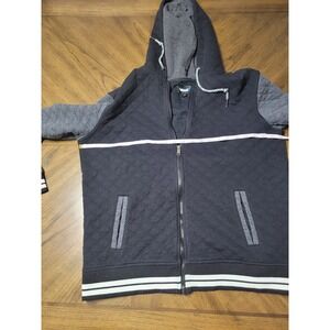 (Tony)Hawk Quilted Full Zip Skater Hoodie Jacket Men's Size L
